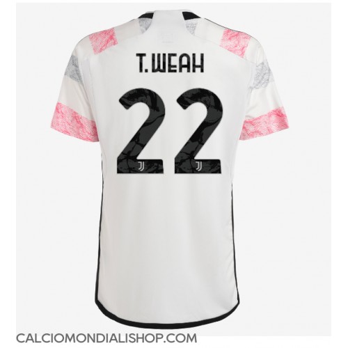 Maglie da calcio Juventus Timothy Weah #22 Seconda Maglia 2023-24 Manica Corta